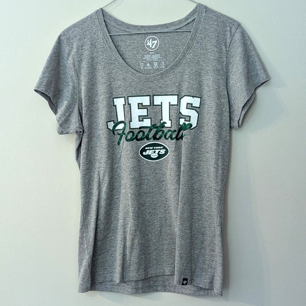 NWOT - NY Jets Women's Gray Logo T-Shirt. Size Medium